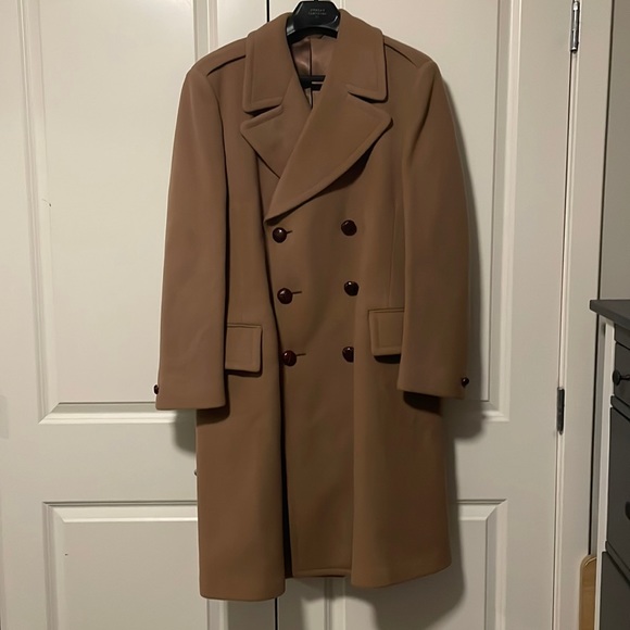 Other - Heavy Jacket Tan Peacoat Winter Jacket.